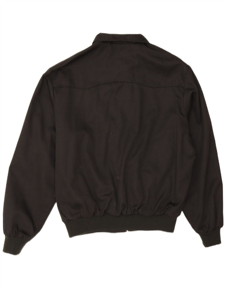 Vintage Bomber Jacket UK 40 Stor sort polyester
