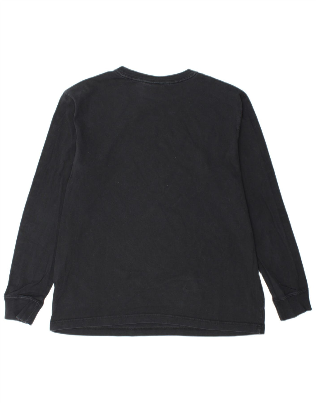 NIKE Mens Graphic Top Long Sleeve Medium Black Cotton