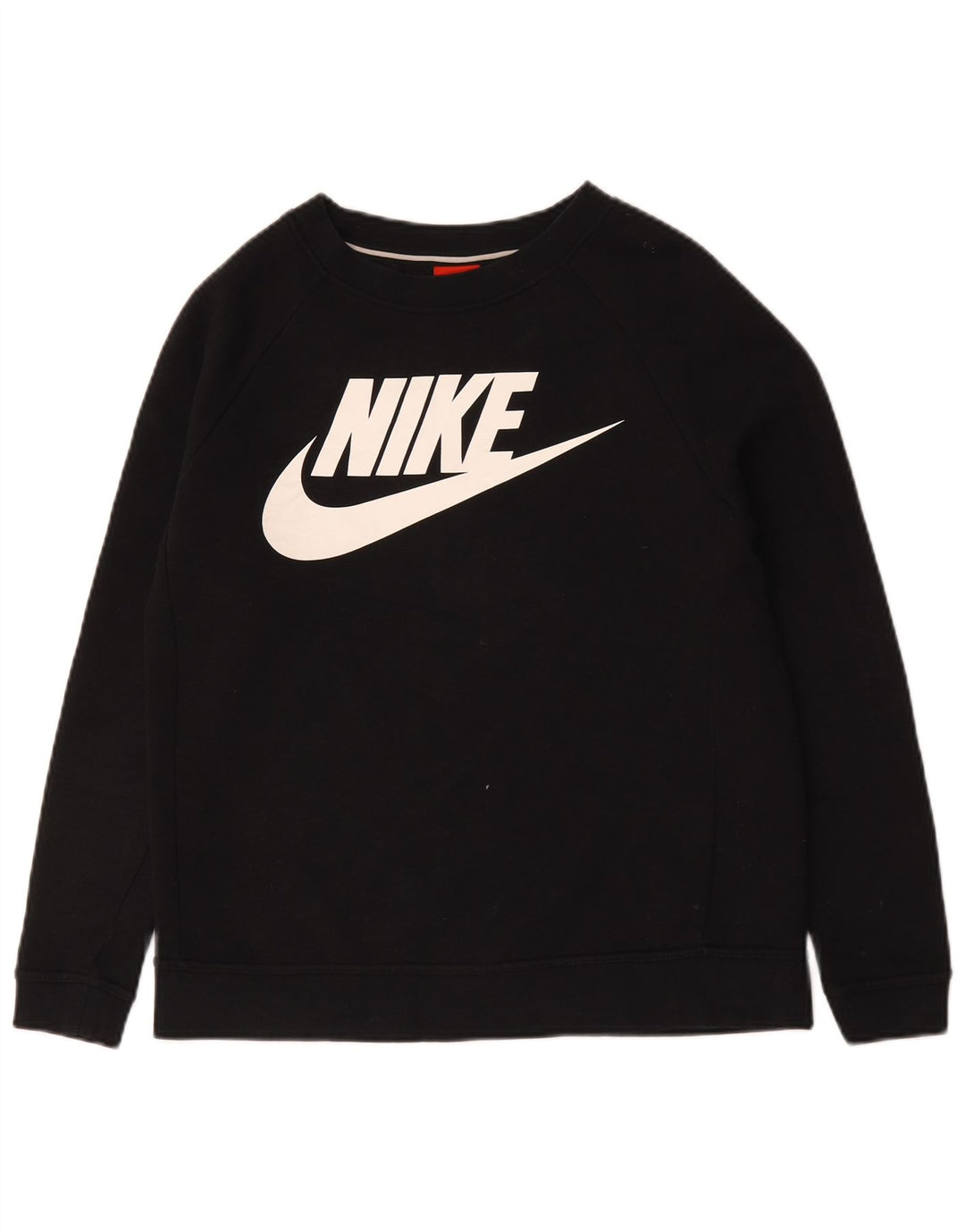 Nike Womens Grafisk Oversized Sweatshirt Jumper UK 10 Small Black Bomuld