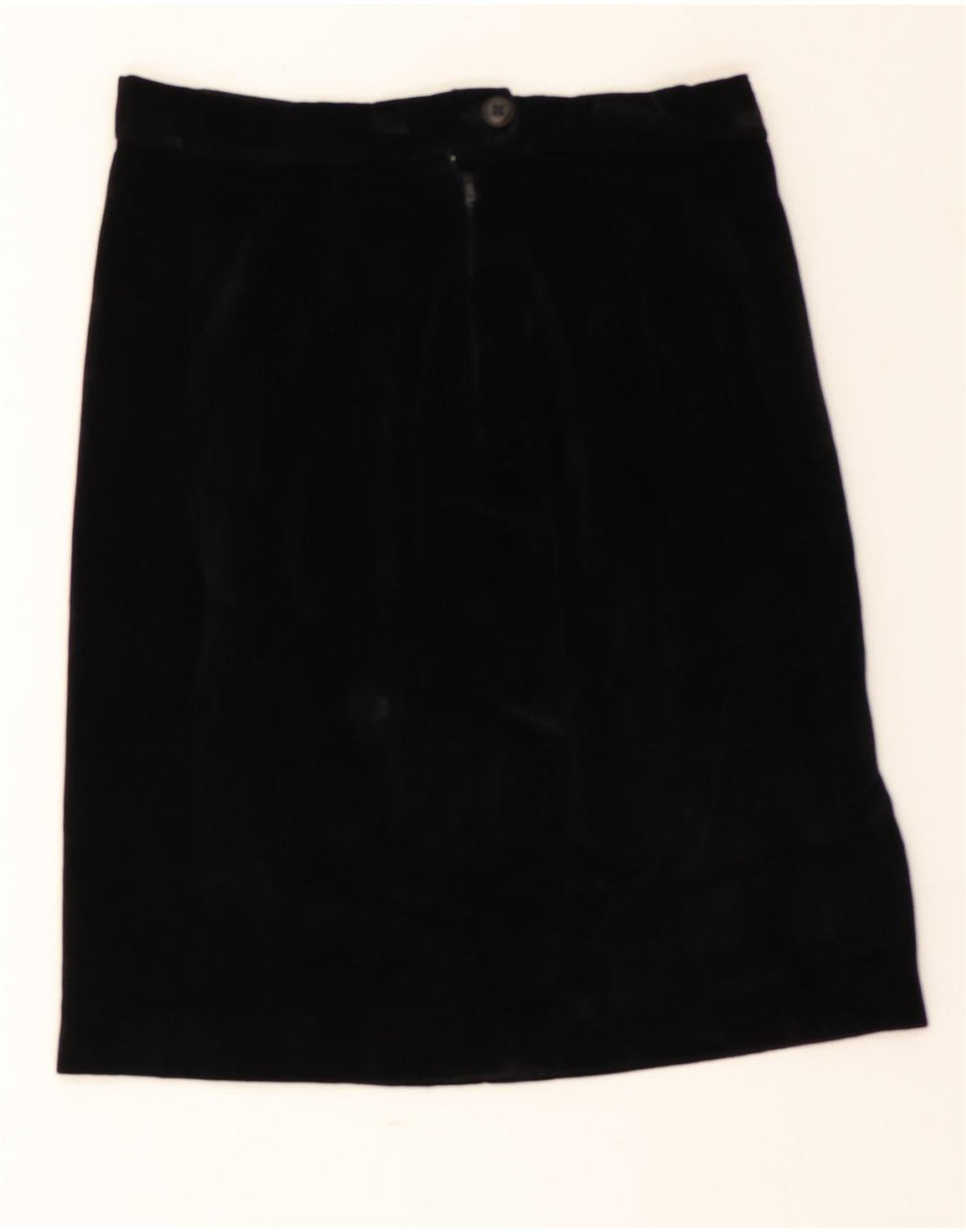 VINTAGE Womens Velvet Straight Skirt W30 Medium Black Vintage Vintage and Second-Hand Vintage from Messina Hembry 