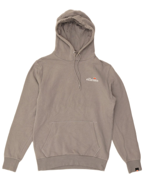 ELLESSE Mens Hoodie Jumper Medium Grey Cotton
