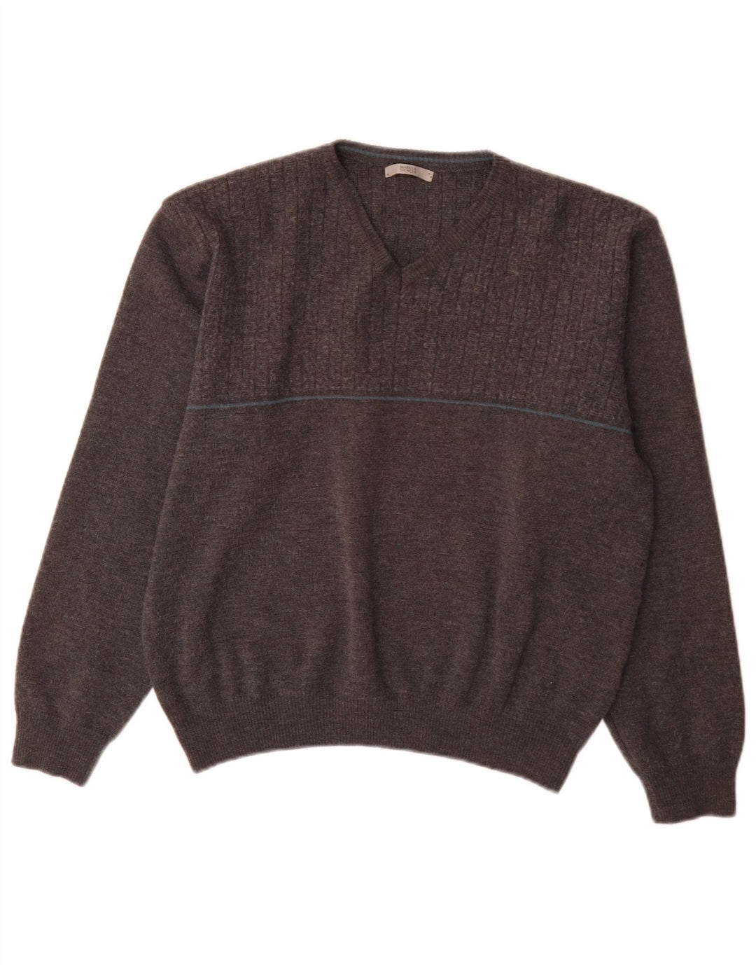 Marks & Spencer Herre V-hals sweater Stor Grå Akryl
