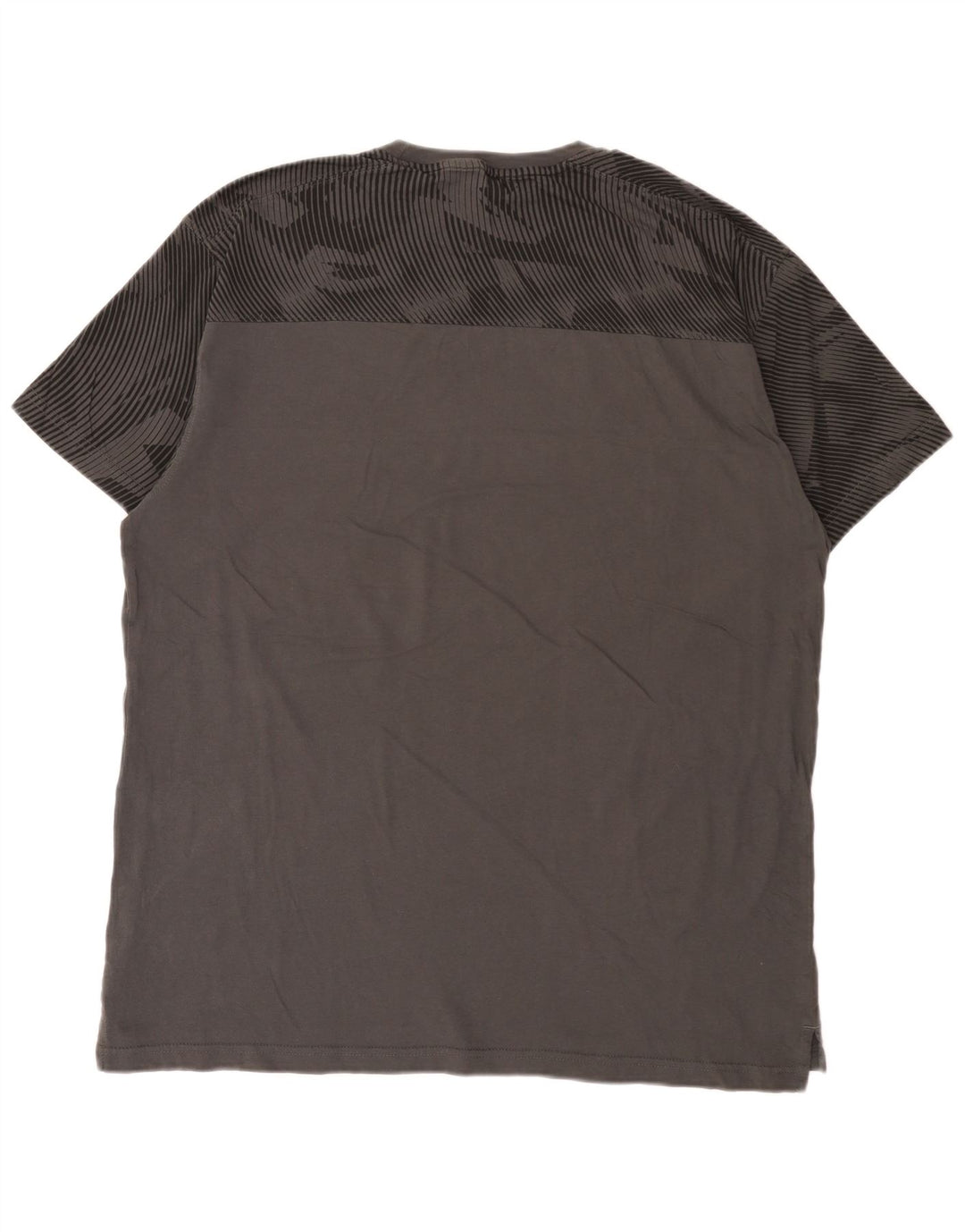 Puma Herre T-Shirt Top XL Grå Geometrisk