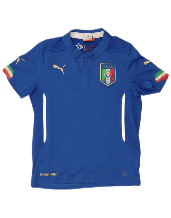 PUMA Boys Italia grafisk poloskjorte 9-10 år blå
