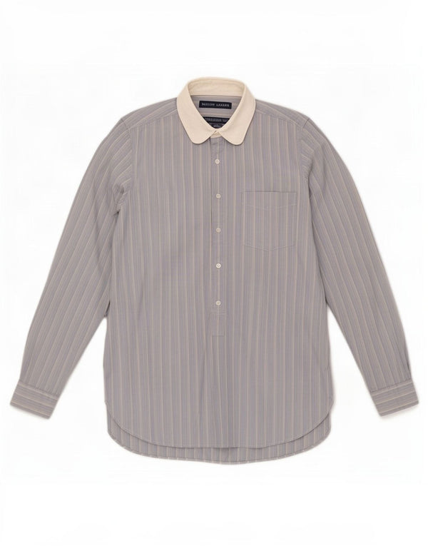 Ralph Lauren Dame Pullover Shirt US 6 Mellem blå stribet bomuld