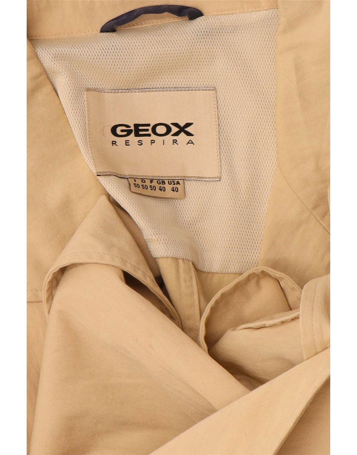 Geox Herre Respira 3-knaps blazerjakke UK 40 Stor Beige Bomuld