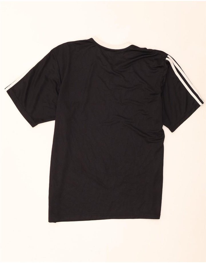 Adidas T-shirt top mellem sort polyester til mænd