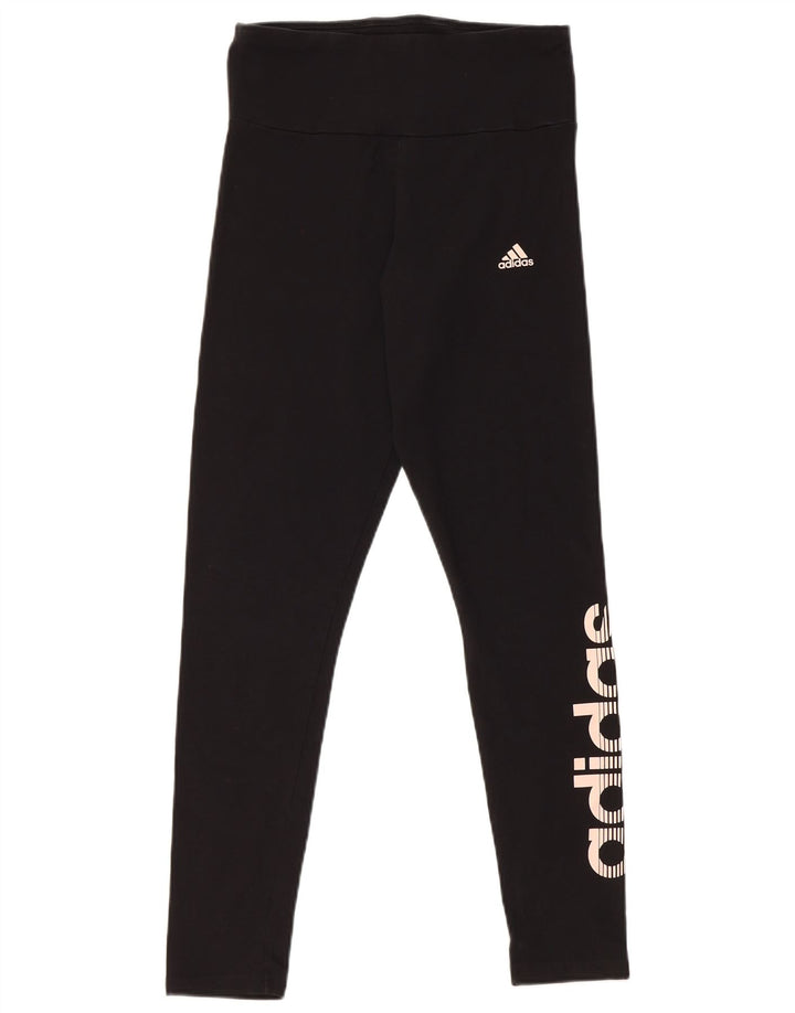 Adidas Graphic Leggings til kvinder UK 8/10 Small Black