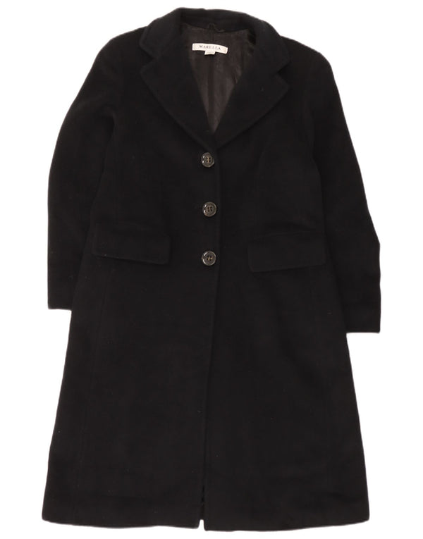 Marella Dame Overfrakke UK 14 Large Black Virgin Wool