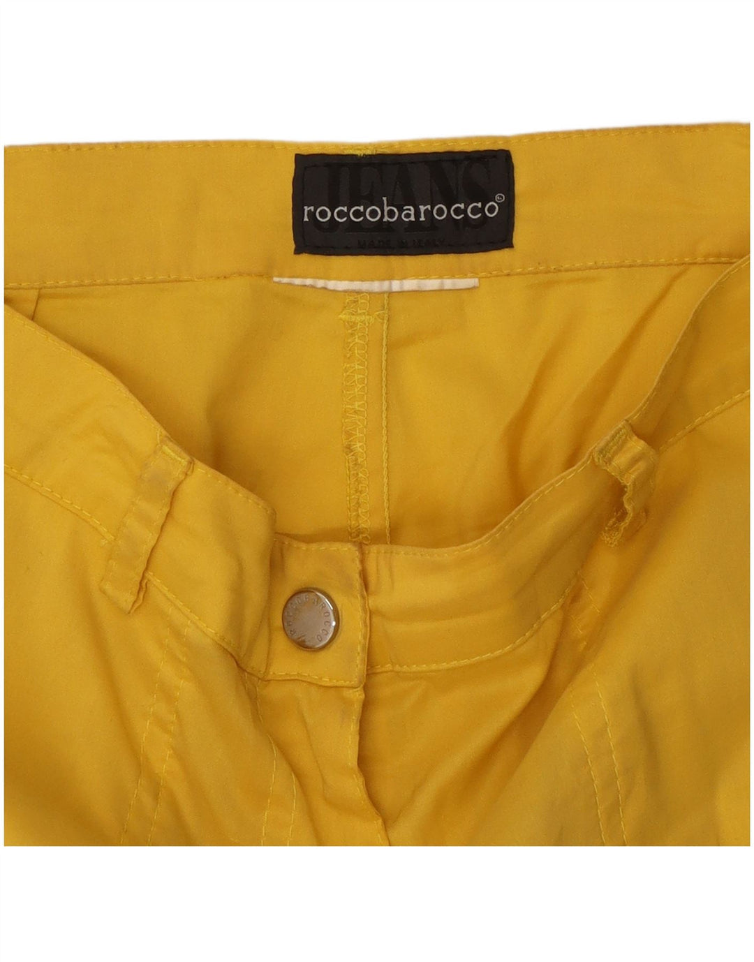 Roccobarocco Dame Capri Cargo Bukser W30 L22 Gul