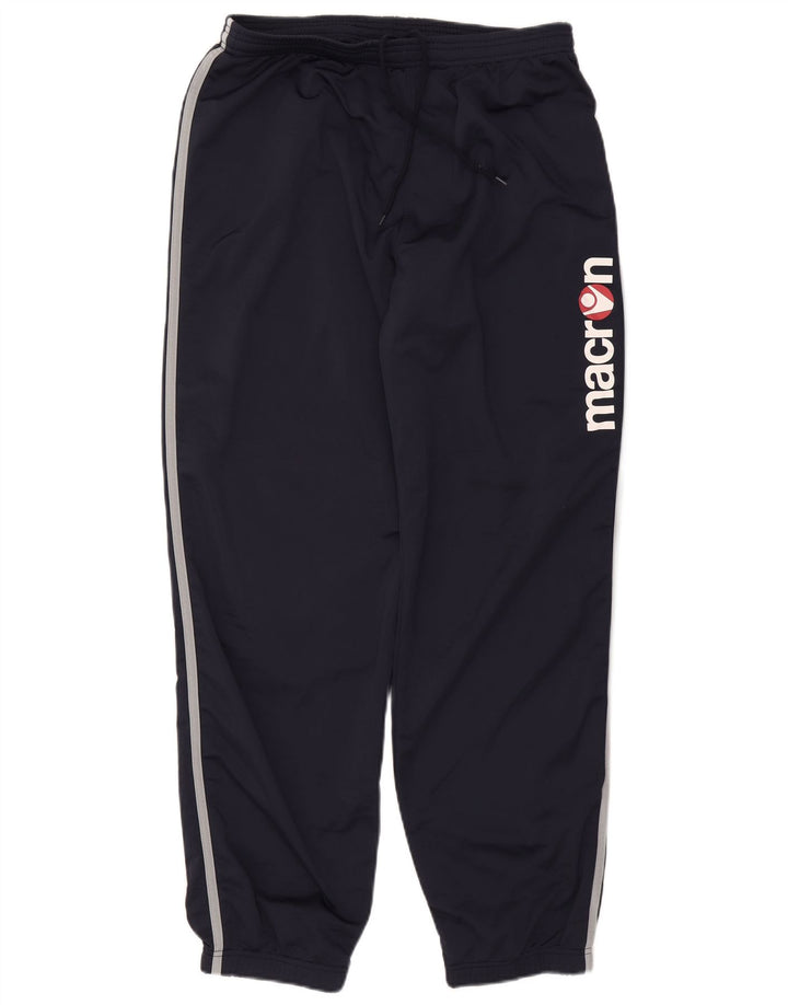 Macron Herre grafisk træningsdragt Bukser Joggers XL Navy Blue Polyester