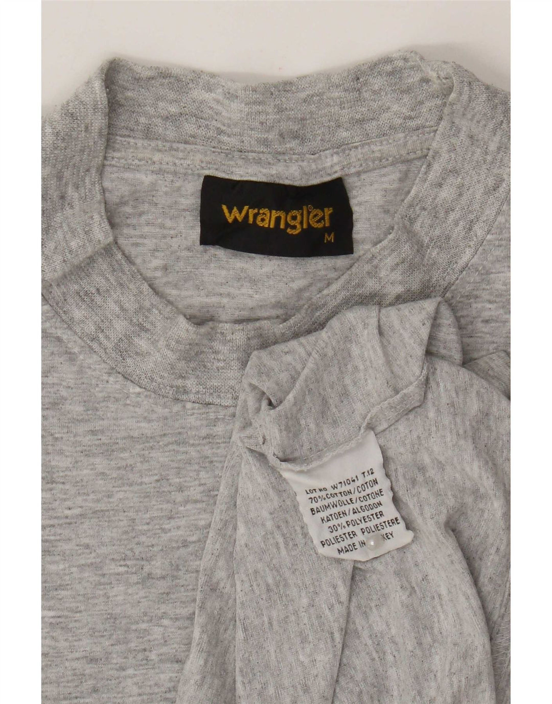 Wrangler Herre T-shirt Top Medium Grey Flecked Bomuld