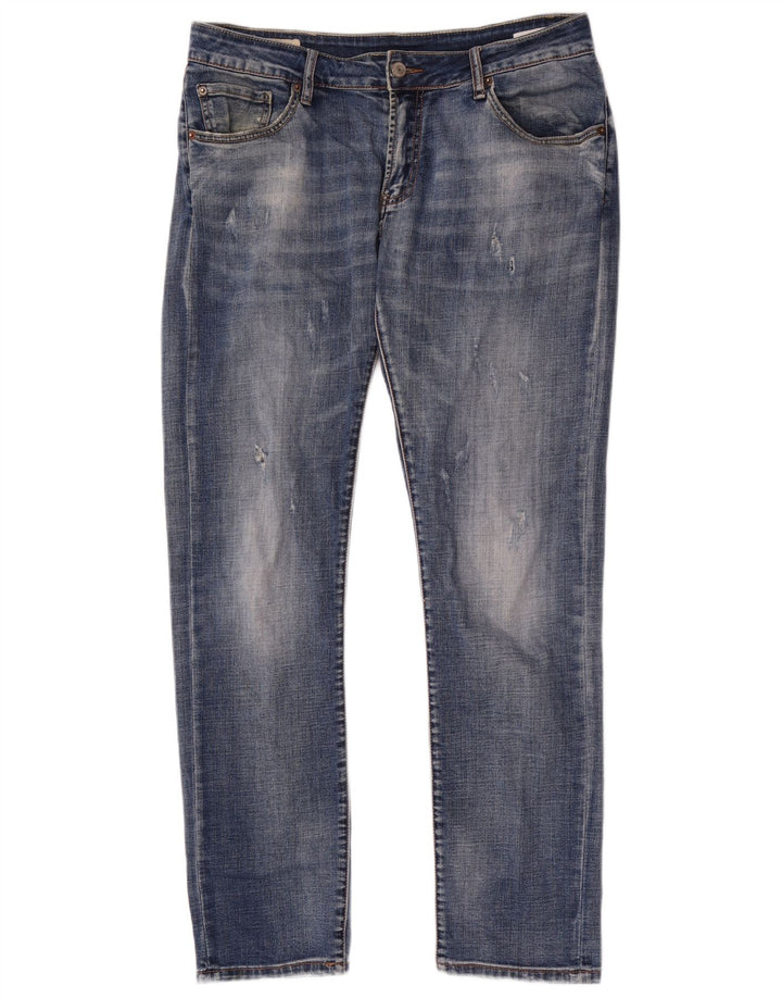 Levi's Herre 511 Distressed Slim Jeans W32 L32 Blå Bomuld
