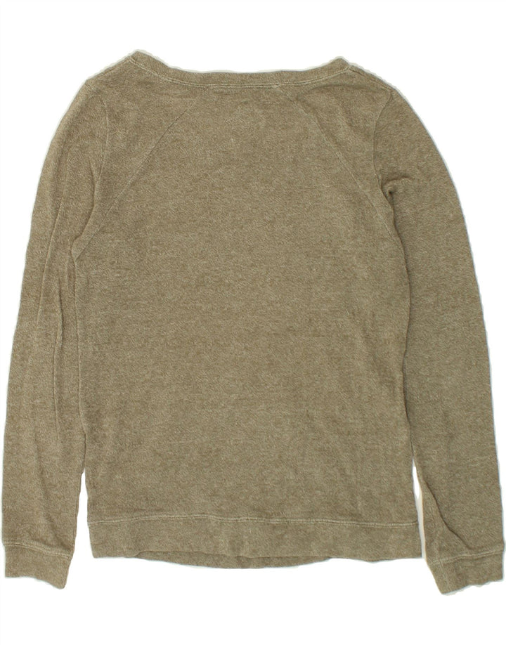 VOLCOM Womens Sweatshirt Jumper UK 14 Large Khaki Vintage Volcom and Second-Hand Volcom from Messina Hembry 