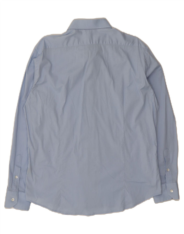 ROBERTO CAVALLI Mens Shirt Size 17 43 XL Blue Cotton Vintage Roberto Cavalli and Second-Hand Roberto Cavalli from Messina Hembry 