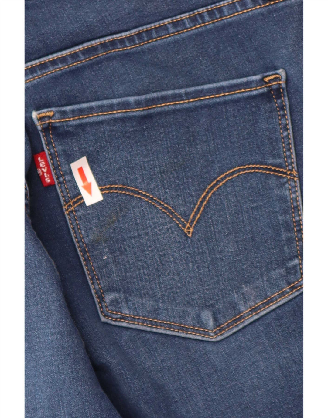 Levi's Dame 314 Shaping Straight Jeans W30 L31 Blå Bomuld