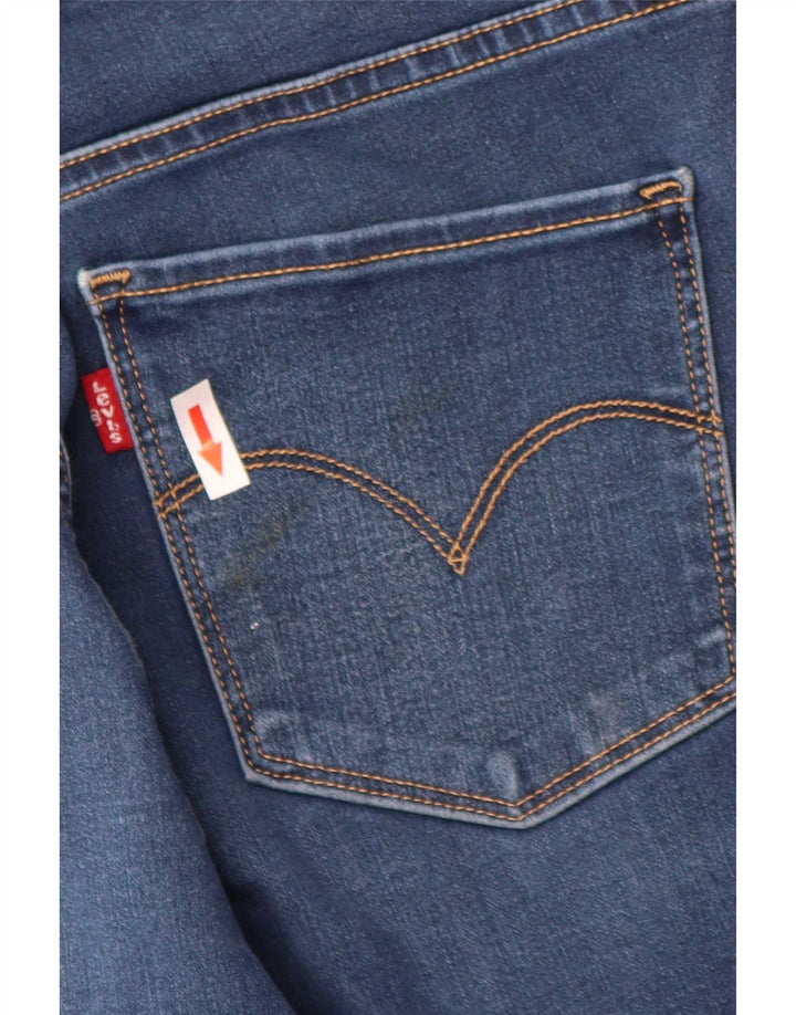Levi's Dame 314 Shaping Straight Jeans W30 L31 Blå Bomuld
