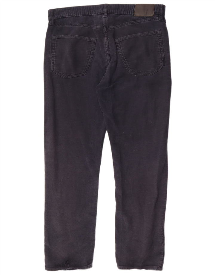 Marks & Spencer Herre Regular Casual Bukser W36 L29 Marineblå Bomuld