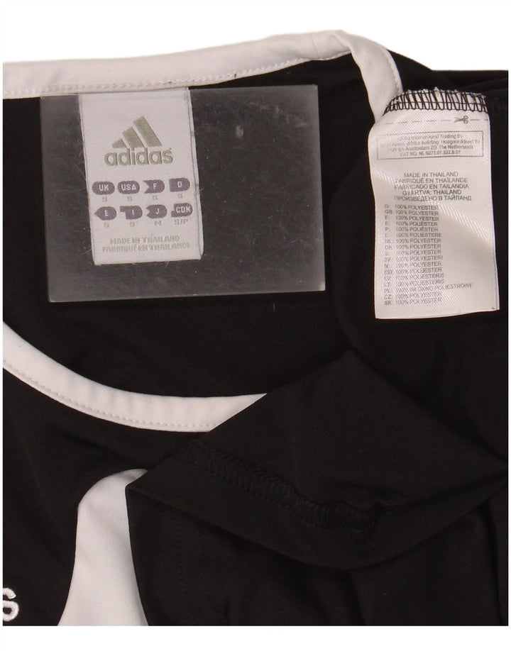 ADIDAS Herre Climalite T-Shirt Top Lille Sort Colourblock Polyester