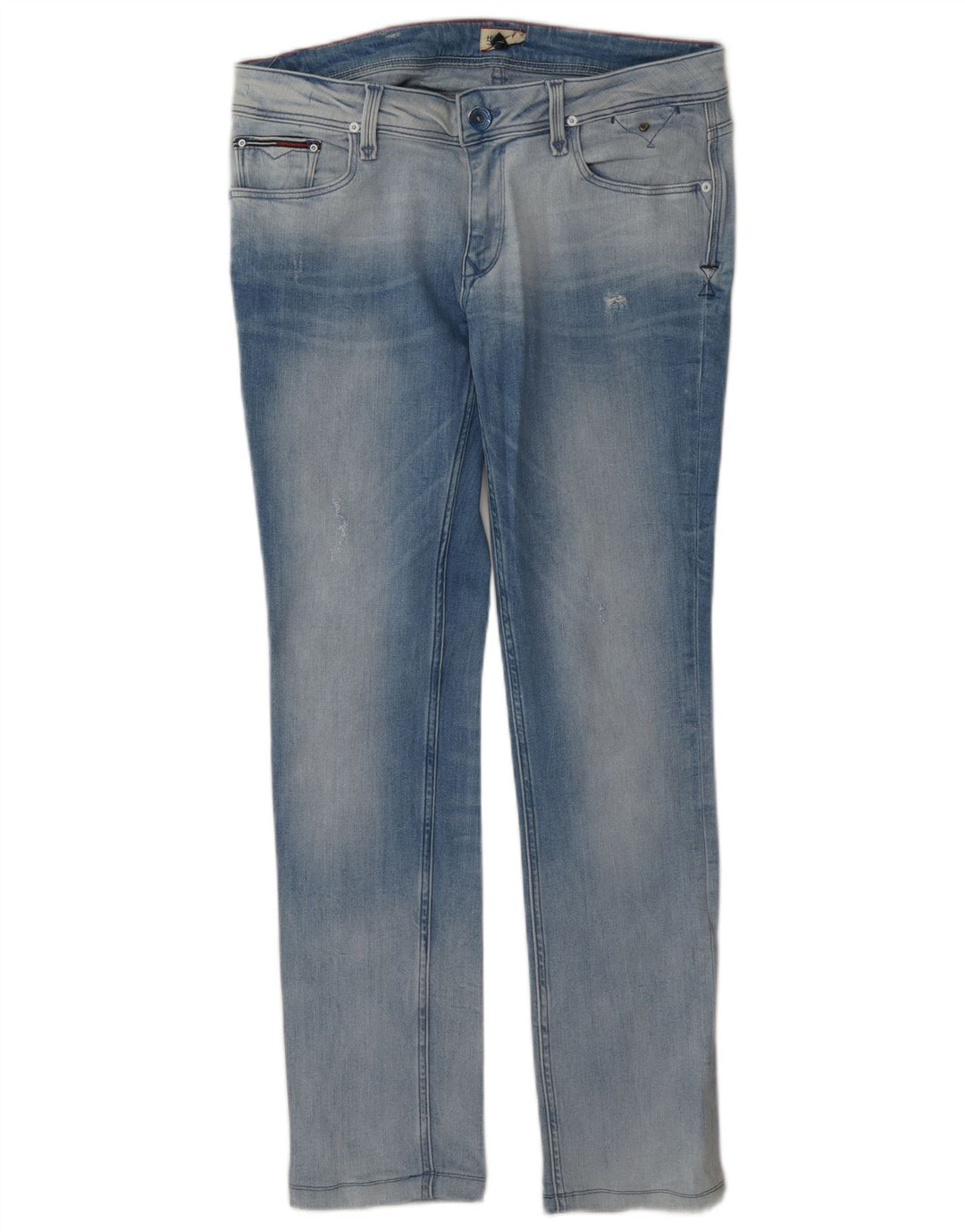 Tommy Hilfiger Dame Slim Jeans W30 L30 Blå Bomuld