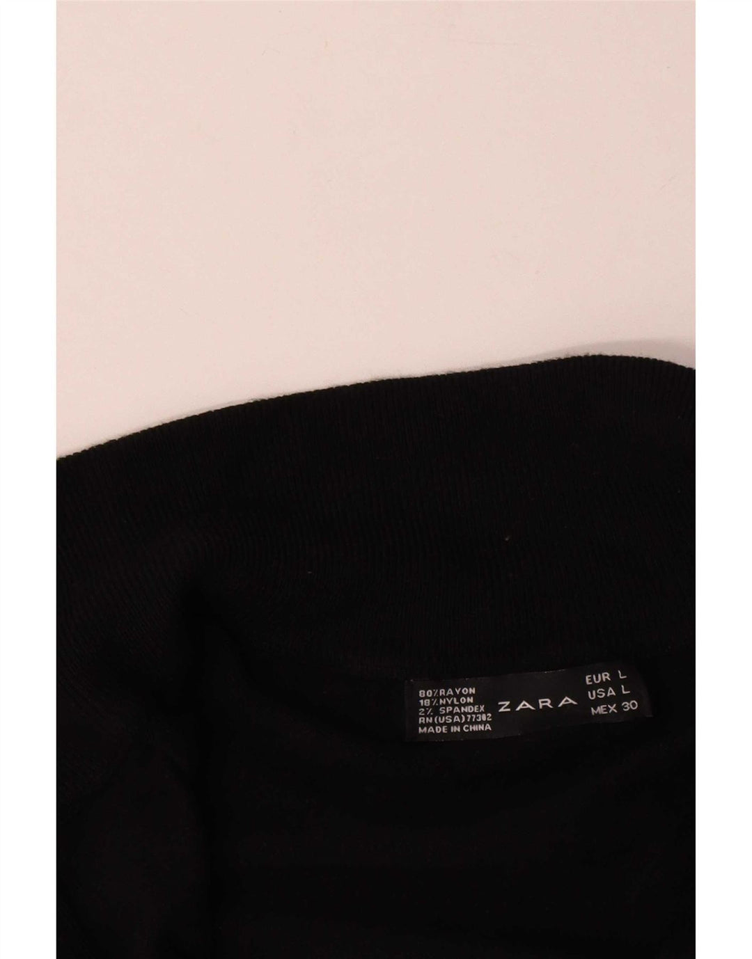 Zara Dame Cardigan Sweater UK 14 Large Black Rayon