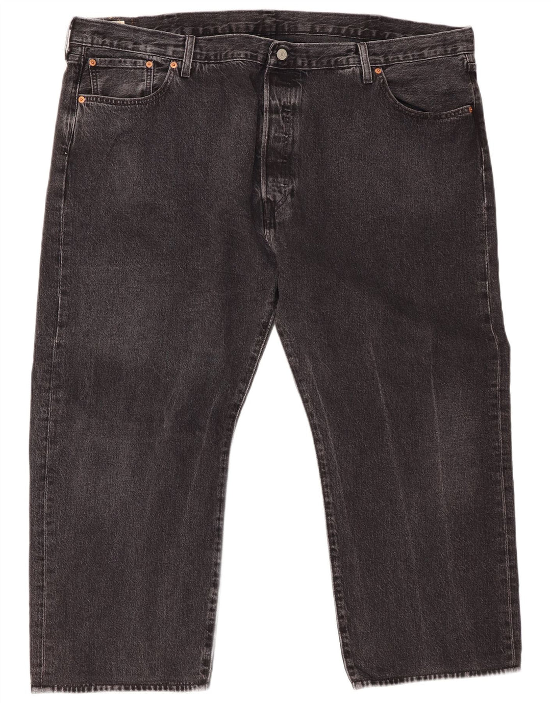 LEVI'S Herre 501 Cropped Jeans W48 L26 Grå Bomuld