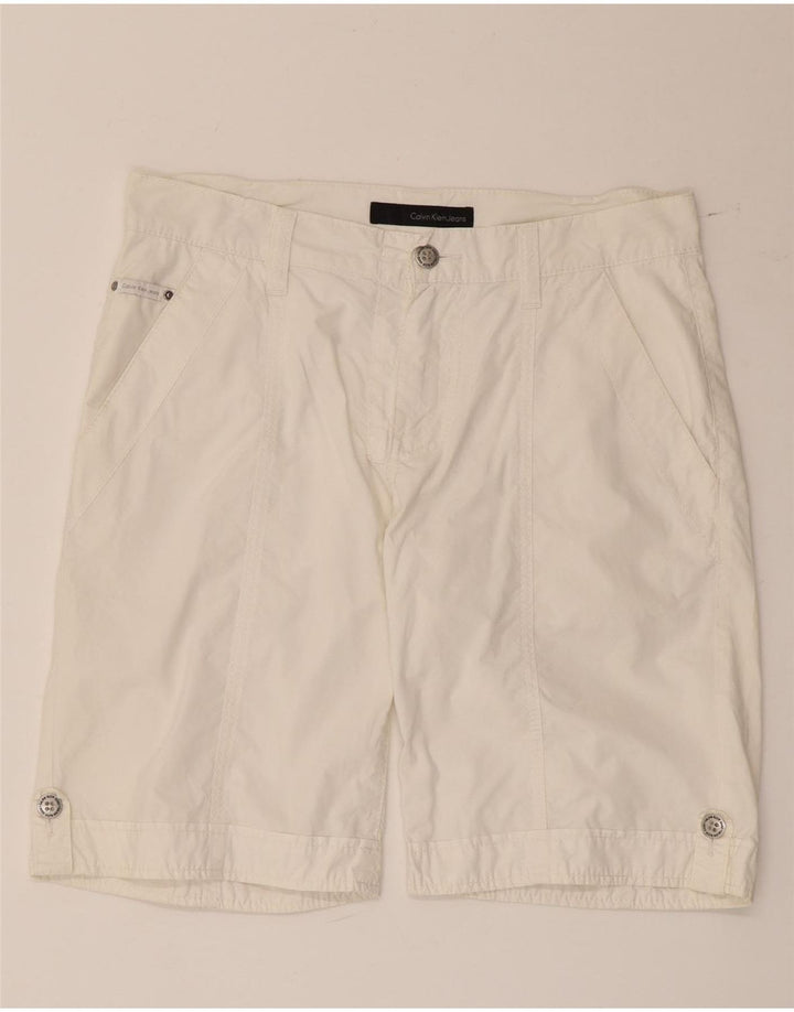 Calvin Klein Herre Chino Shorts W32 Medium White