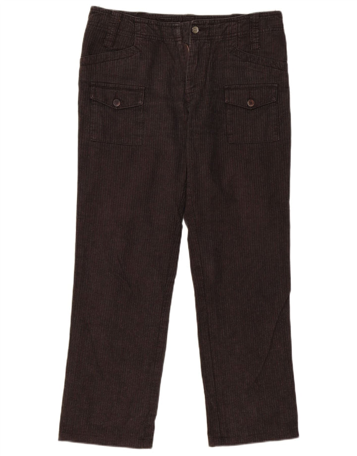 ELLESSE Lige Cargo-bukser til kvinder IT 44 Medium W32 L28 Grå nålestribe