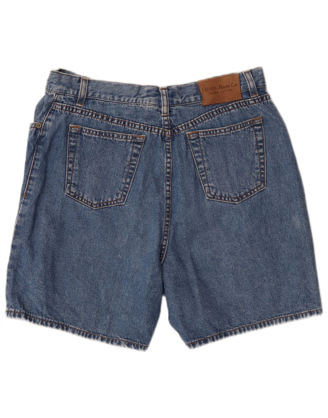 Ralph Lauren Womens Petite Denim Shorts US 12 Large W30 Blue Cotton