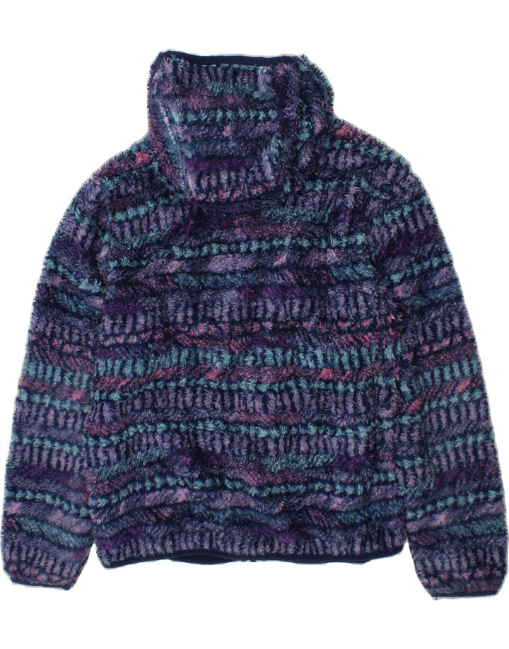 EDDIE BAUER Girls Fleece Jacket 10-11 Years Medium  Multicoloured Striped Vintage Eddie Bauer and Second-Hand Eddie Bauer from Messina Hembry 
