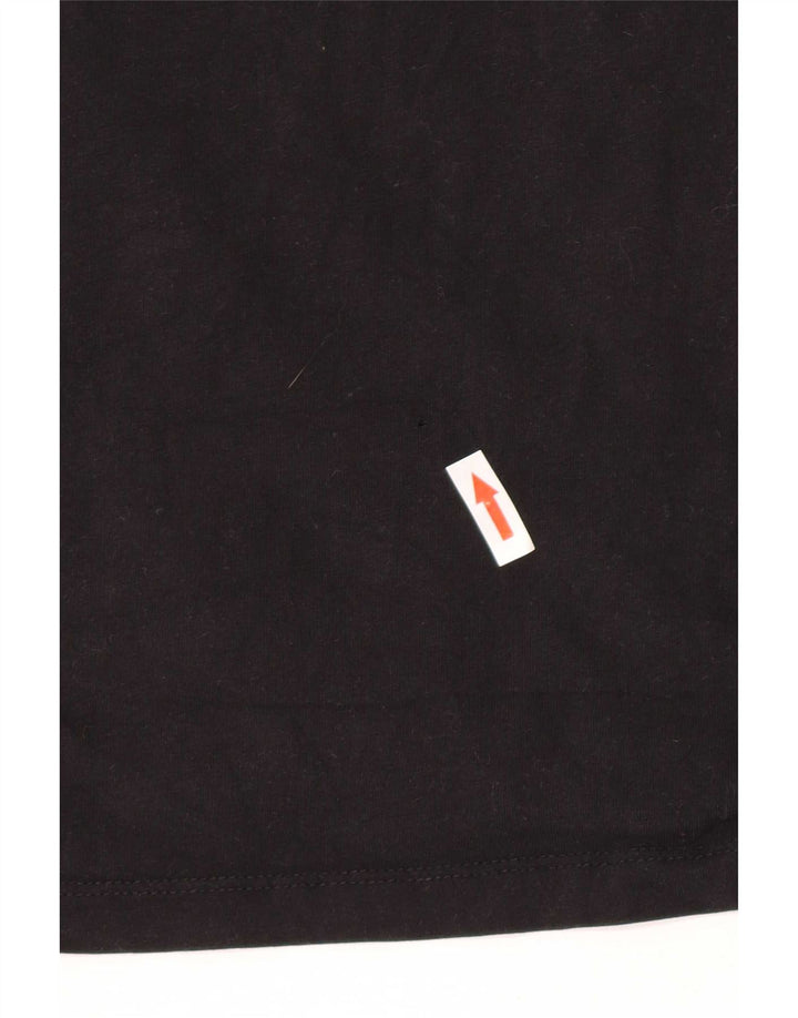 Liu Jo Herre grafisk T-shirt Top Lille sort bomuld