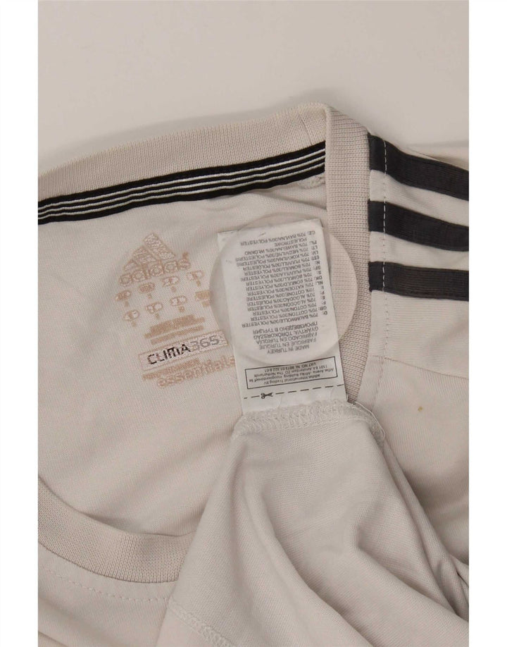 Adidas Herre Clima 365 T-Shirt Top Lille Hvid Bomuld