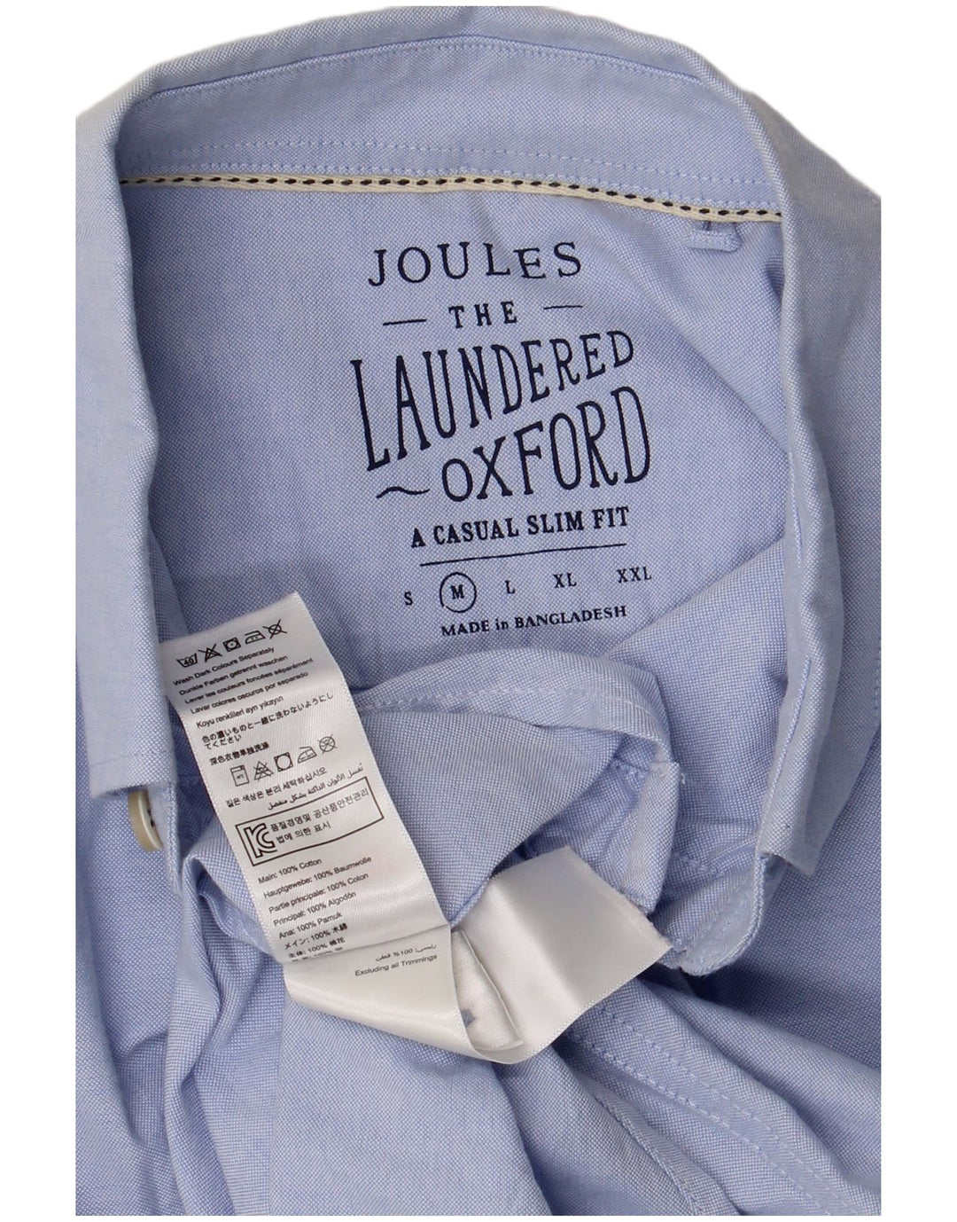 Joules Herre Slim Fit skjorte Medium Blue Bomuld