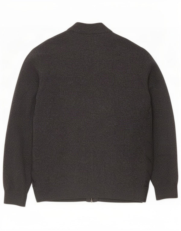 Barbour Herre Cardigan Sweater Stor Grå Uld