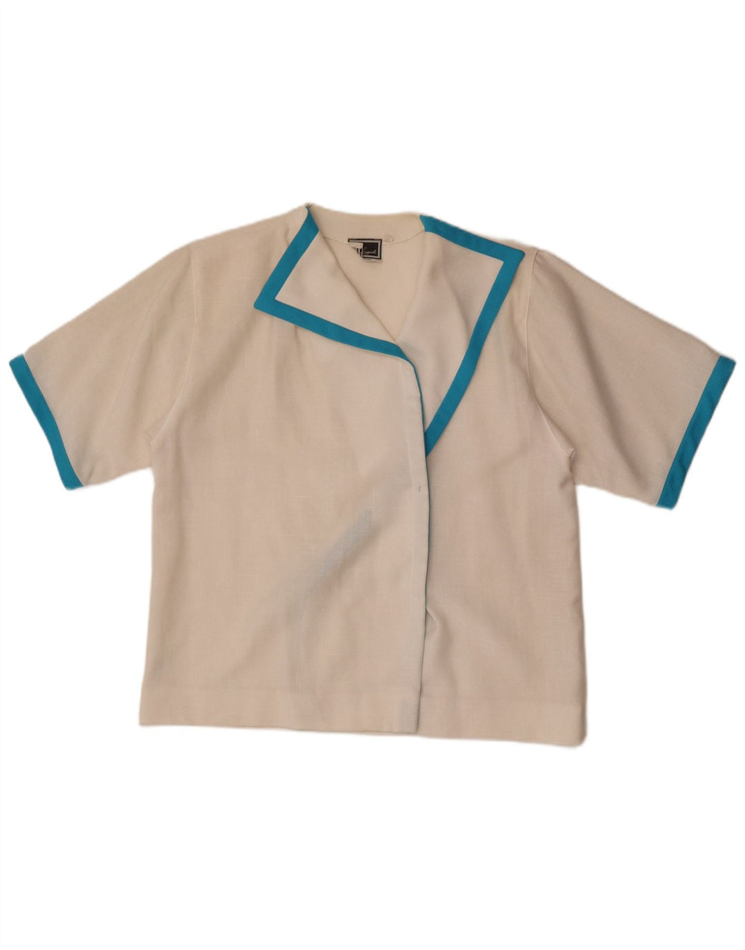 Luisa Spagnoli Dame Cardigan Top IT 46 Large White Colourblock Polyester