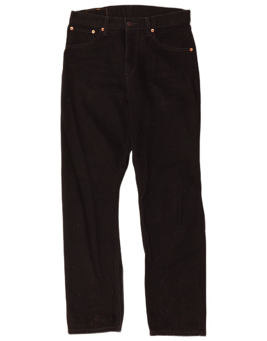 Levi's Herre 521 Straight Jeans W30 L32 Sort Bomuld