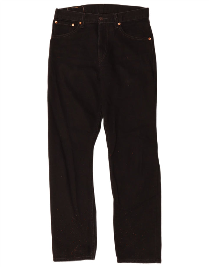 Levi's Herre 521 Straight Jeans W30 L32 Sort Bomuld