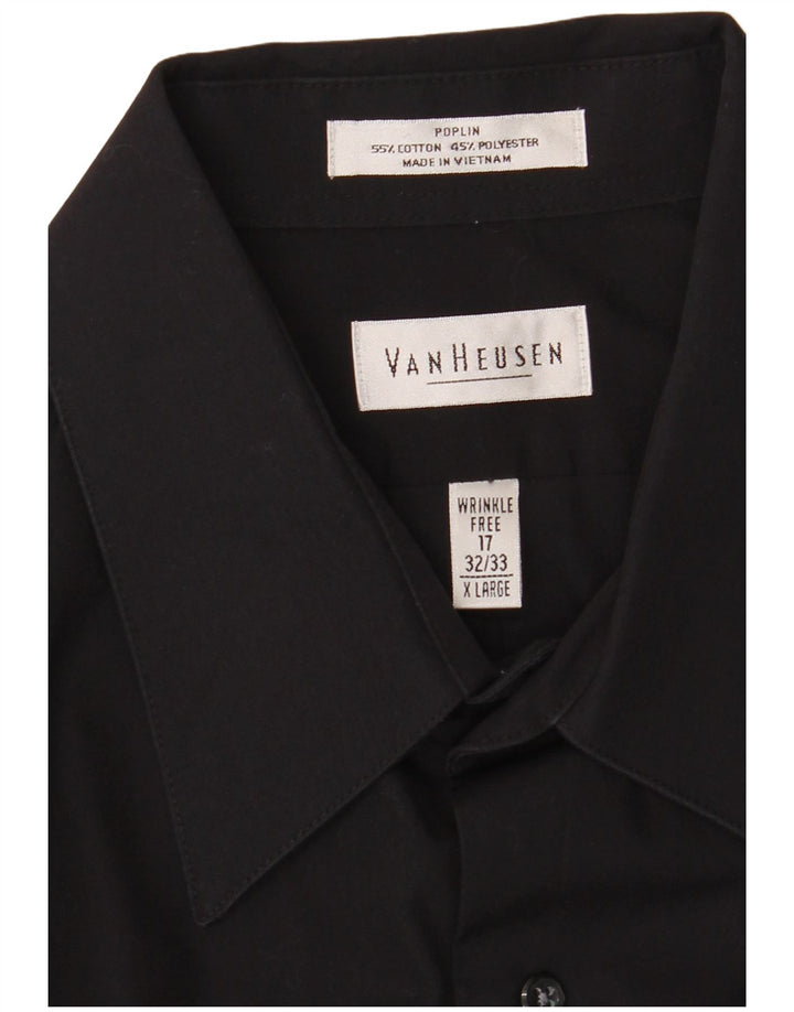 Van Heusen Herreskjorte str. 17 XL Sort bomuld