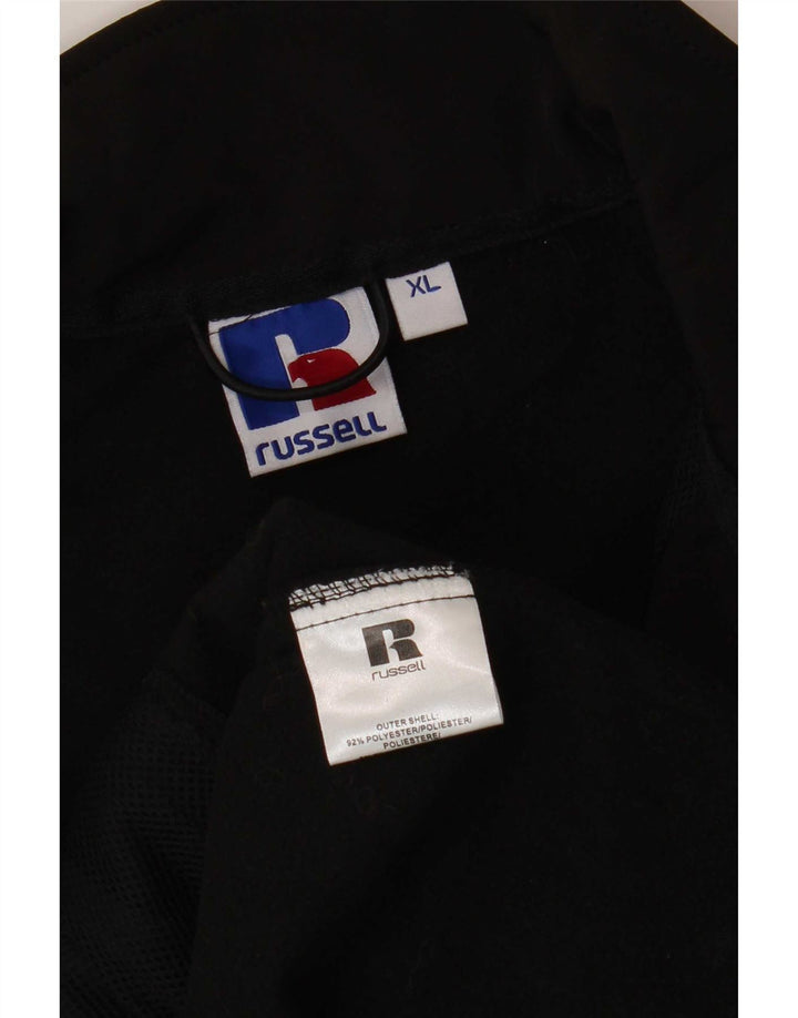 Russell Athletic Herre Graphic Utility Gilet UK 42 XL Sort Polyester