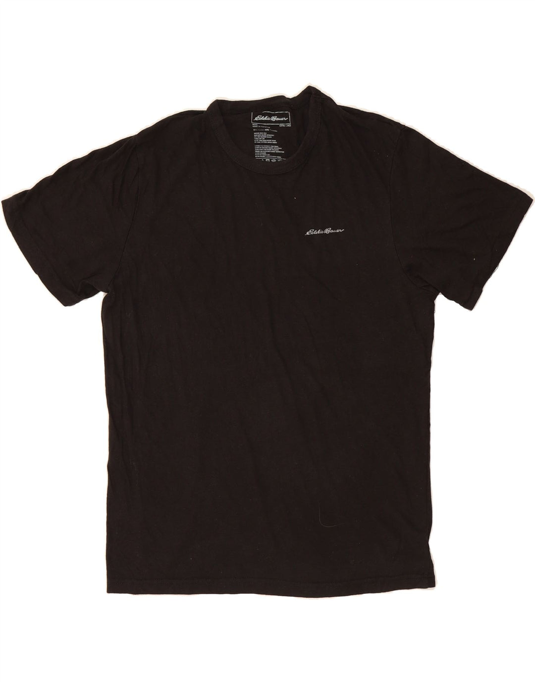 EDDIE BAUER Mens T-Shirt Top XL Black Cotton Vintage Eddie Bauer and Second-Hand Eddie Bauer from Messina Hembry 