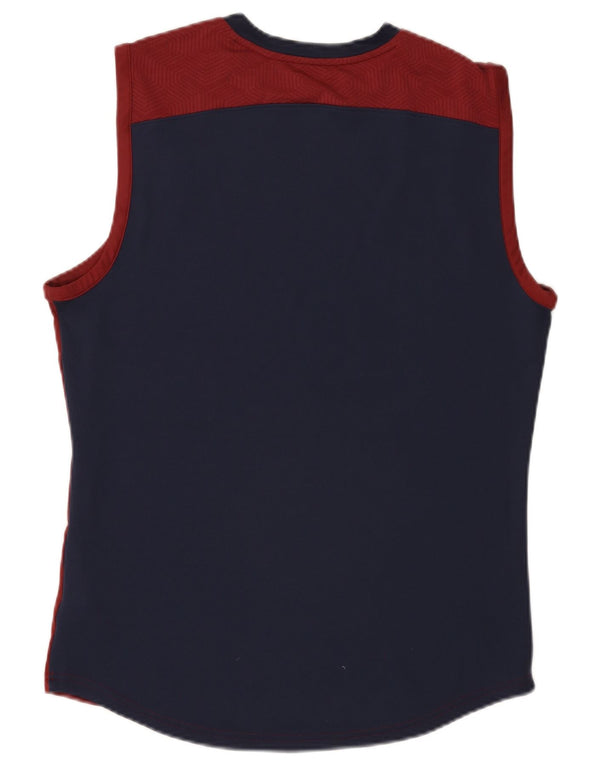 Puma Mens Manchester City Vest Top Large Burgundy Colourblock Polyester