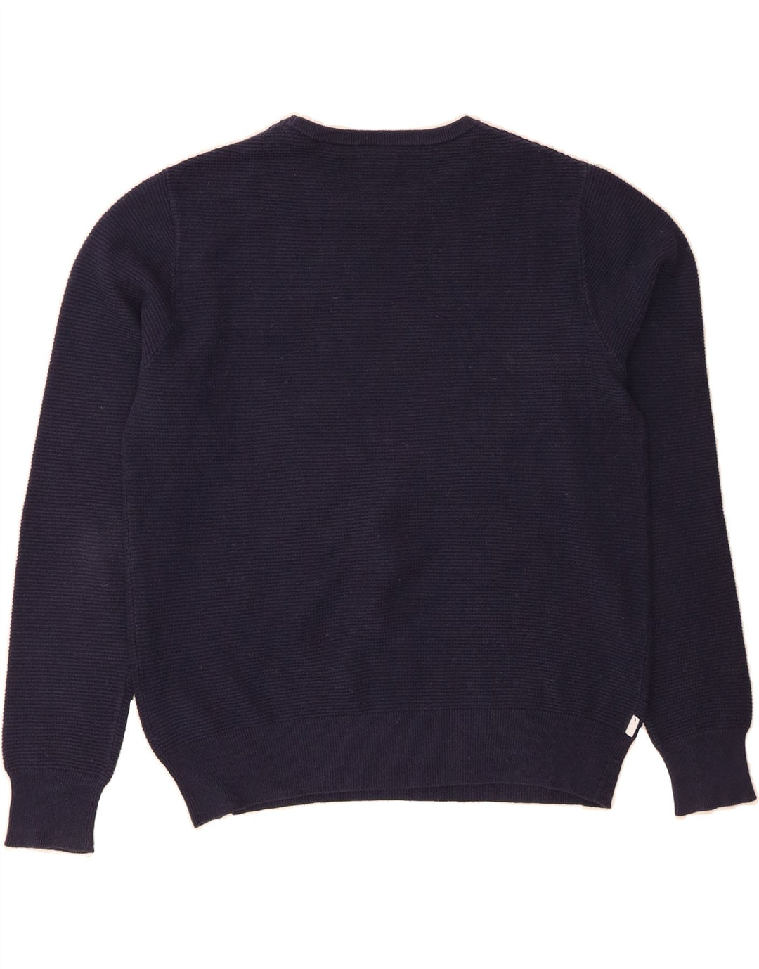 FILA Mens Crew Neck Jumper Sweater Medium Navy Blue Vintage Fila and Second-Hand Fila from Messina Hembry 