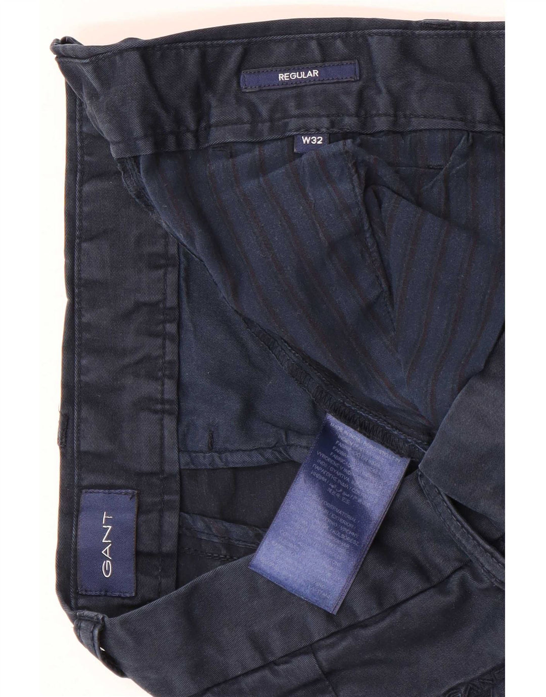 Gant Regular Chino Shorts W32 Medium Marineblå Bomuld