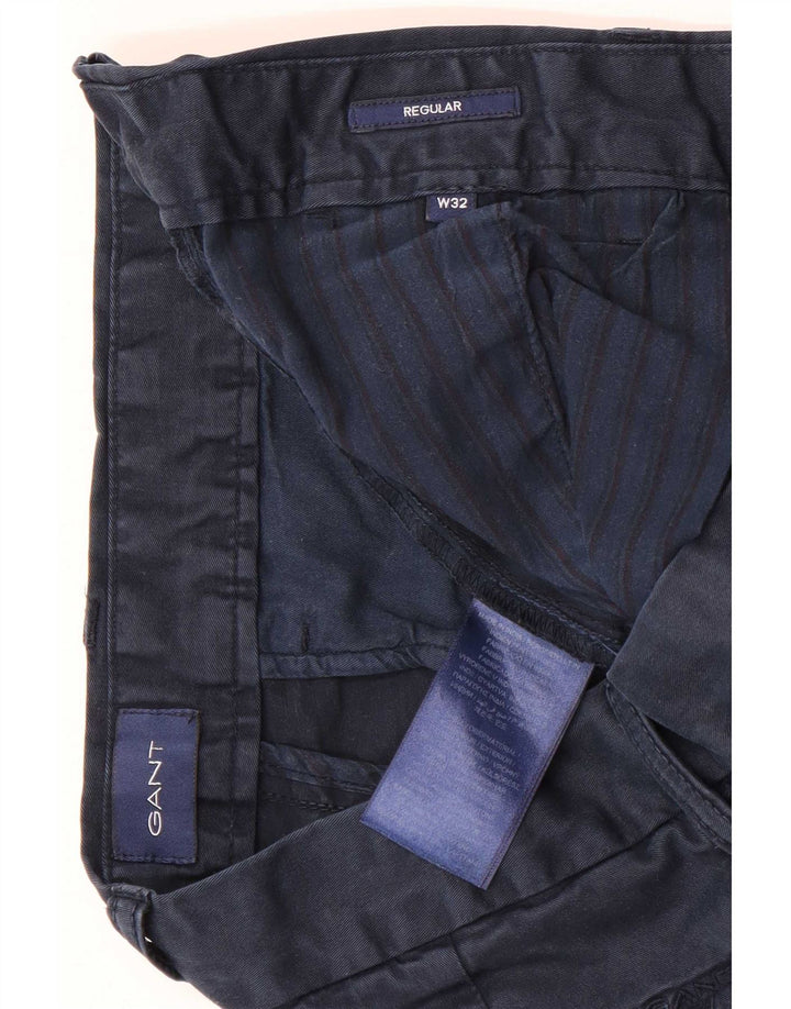Gant Regular Chino Shorts W32 Medium Marineblå Bomuld