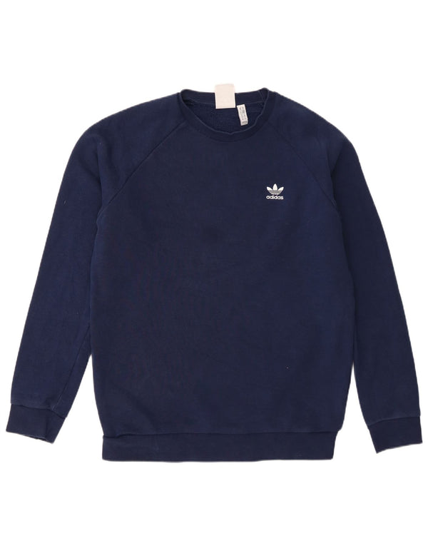 Adidas sweatshirt til mænd Medium marineblå bomuld