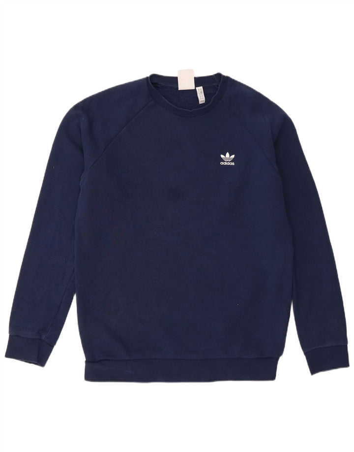Adidas sweatshirt til mænd Medium marineblå bomuld