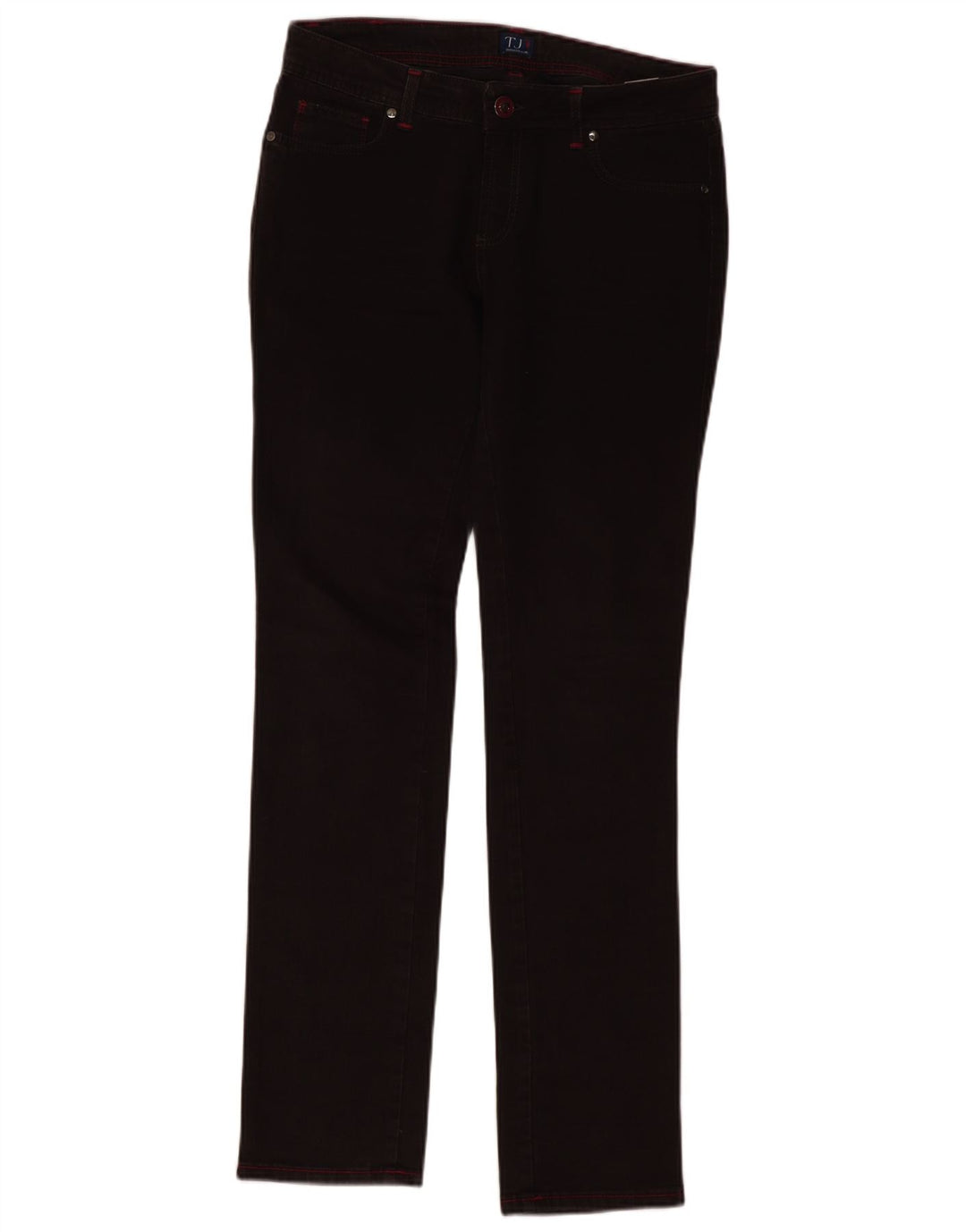 Trussardi Dame Slim Jeans W30 L33 Brun Bomuld
