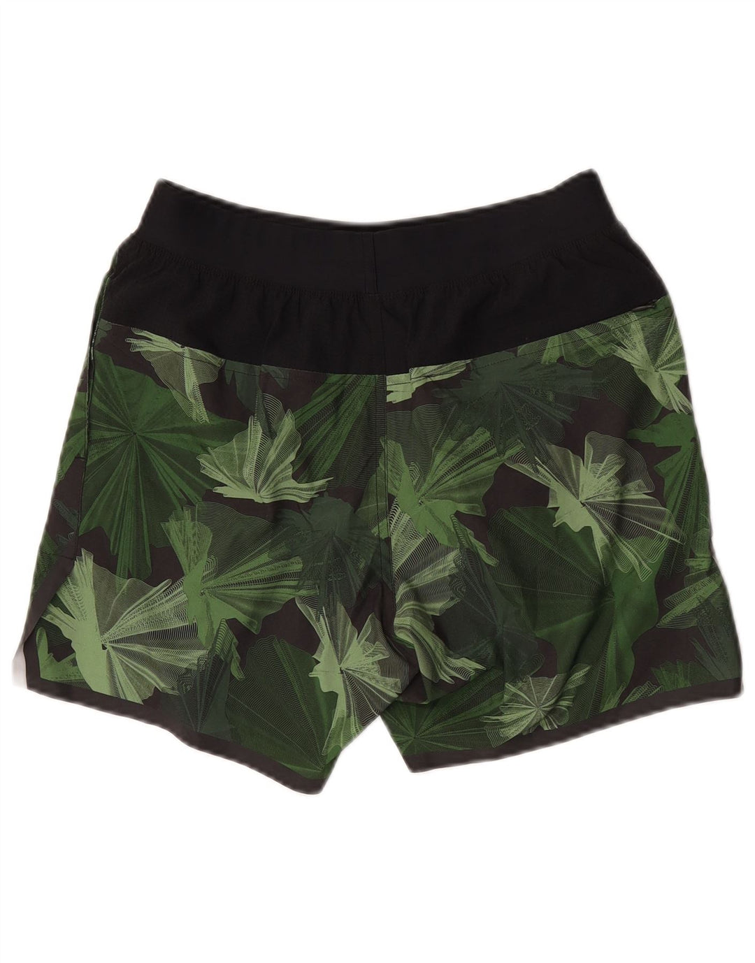 NIKE Sportshorts til mænd Small Green Floral Polyester