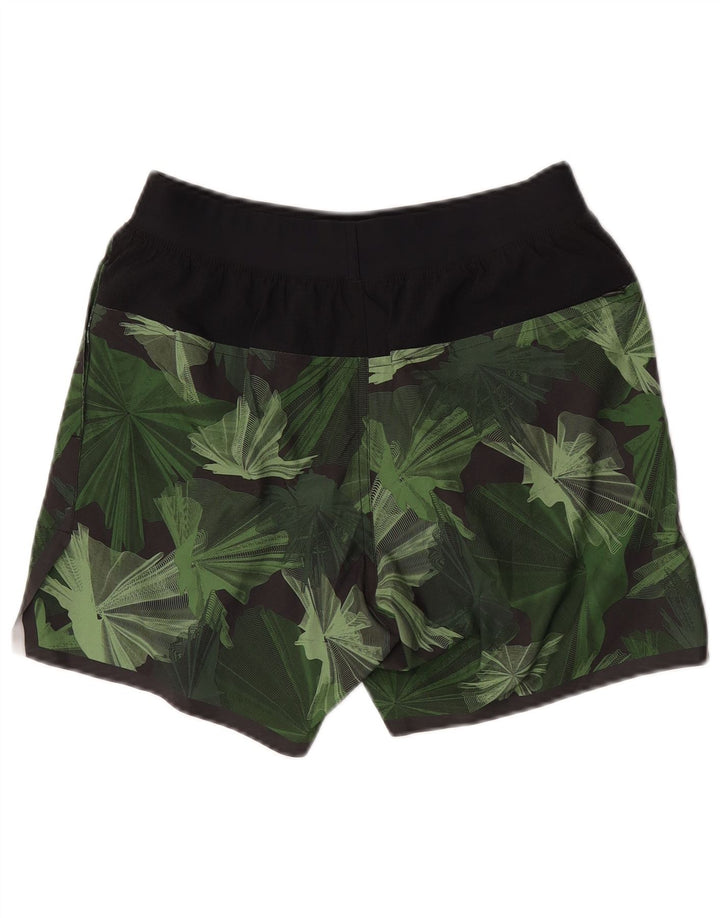 NIKE Sportshorts til mænd Small Green Floral Polyester
