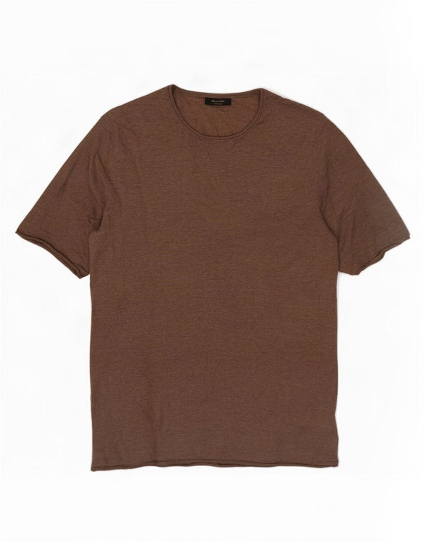 Massimo Dutti Dame Jumper Sweater UK 10 Lille Brun